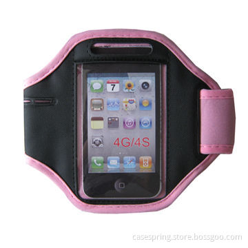 Sports Armband for iPhone, Made of Neoprene and Nylon, Various Colors Available